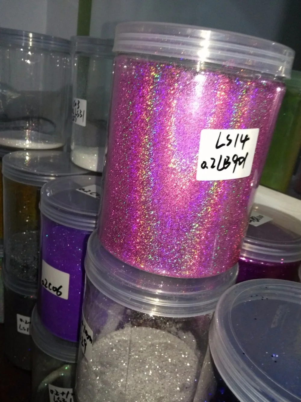 

1/128"(0.2MM) Holographic Glitter Laser Glitter Powder Nail Pigment for Nail Art 200g Pink Glitter Pink Glitter Holo Glitter
