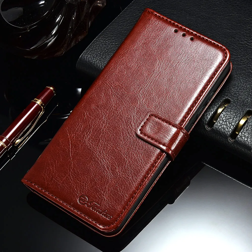 TOMKAS Flip Case for Xiaomi Redmi 6A 6 360 Protective Wallet Cover Luxury Leather + Silicon |