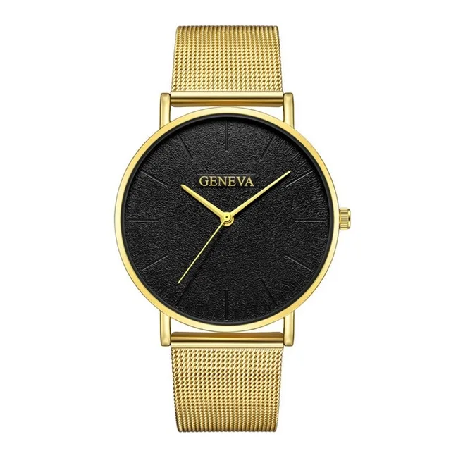 gold black Мужские полностью Стальные кварцевые часы, мужские Модные популярные часы, черные, золотые, серебряные мужские часы, мужские часы, дропшиппинг, аналоговые наручные часы - Цвет: gold black