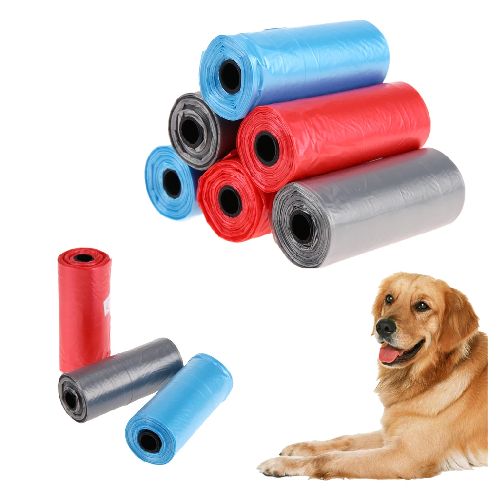 Multicolor 90 шт./6 рулонный корм для питомцев, собаки мешки для мусора мешки для собак кошек на открытом воздухе путешествия отходов Совок товары для чистки домашних животных - Цвет: Multicolor
