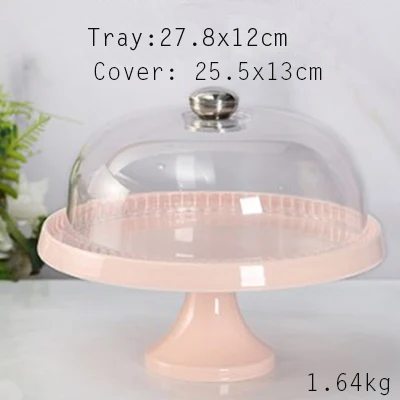 Tray-9 Европейский Свадебный керамический поднос для торта, фруктовый десерт, чай для дома, магазин тортов, вечеринка на день рождения, отель со стеклянным чехлом - Цвет: Tray-9