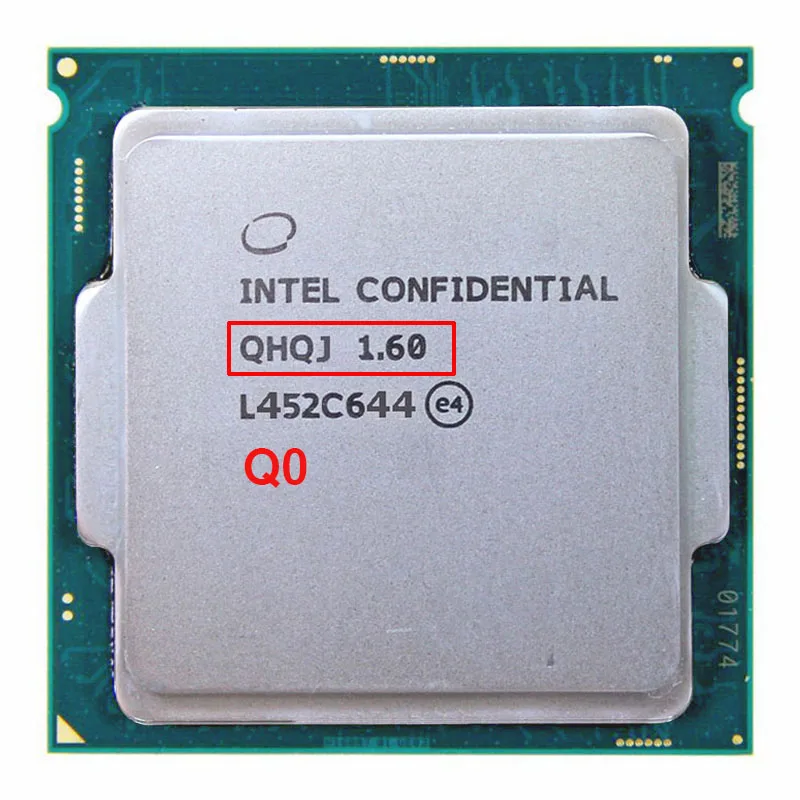 Инженерная версия процессора INTEL I7 ES QHQJ 1 6 ГГц как QHVX QHQG Intel Skylake CPU внутренняя