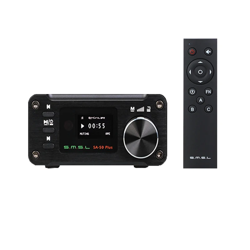SMSL SA-50 PLUS HiFi 50 Вт 192 кГц/32 бит мини настольный плеер и усилитель поддержка