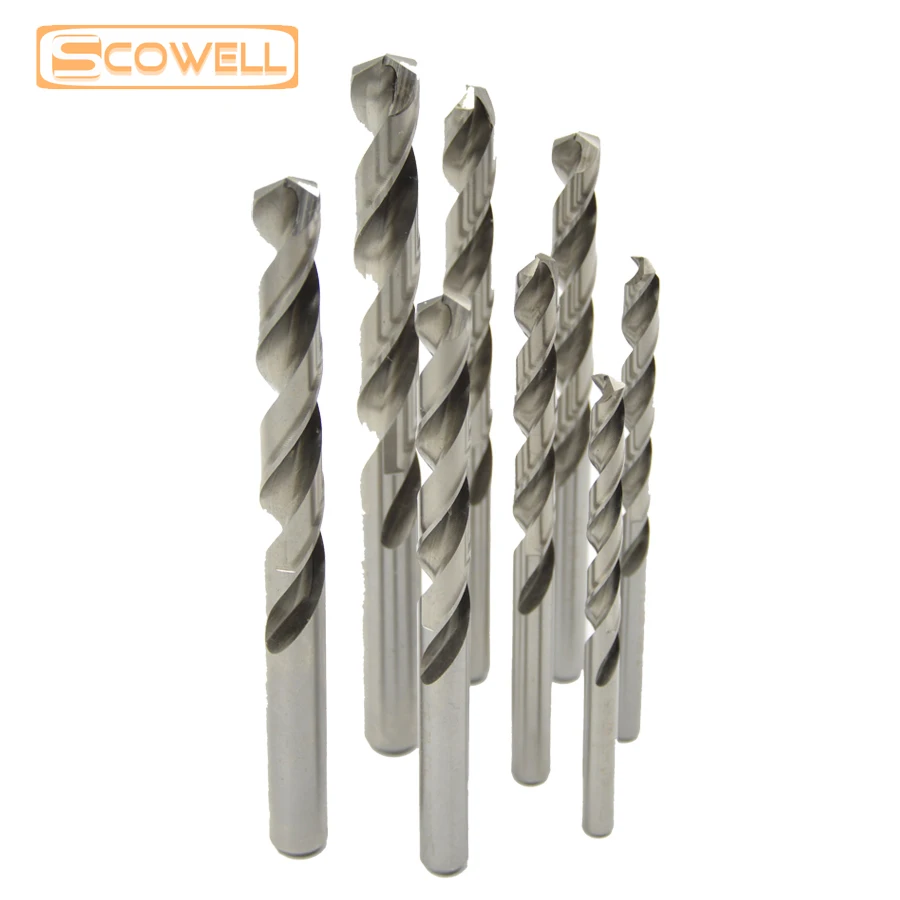 SCOWELL 19 шт. Набор спиральных сверл из быстрорежущей стали 1 0 ~ 10 мм P6M5 Jobber для резки