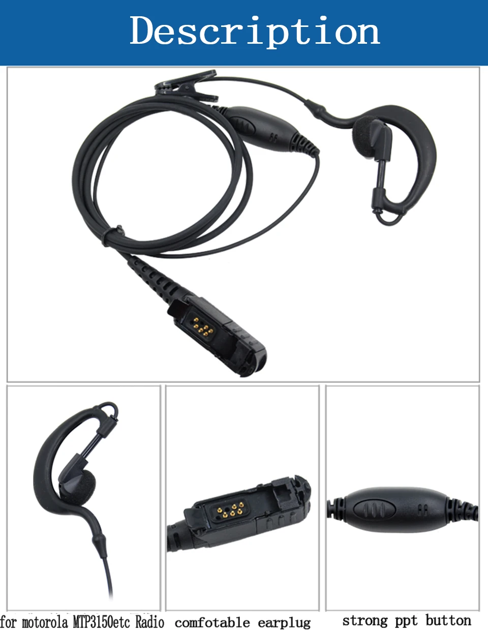 Иди и болтай Walkie Talkie “иди и ухо подвесная гарнитура для Motorola XiR P6600 P6620 XPR3300 XPR3500 MTP3250 двухстороннее радио динамик