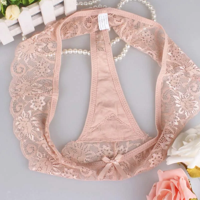 Panties Women Lace Sexy Thongs and G String Big Size Briefs Lingerie Low Waist Cotton Crotch Woman Panty T Back Underwear Female |
