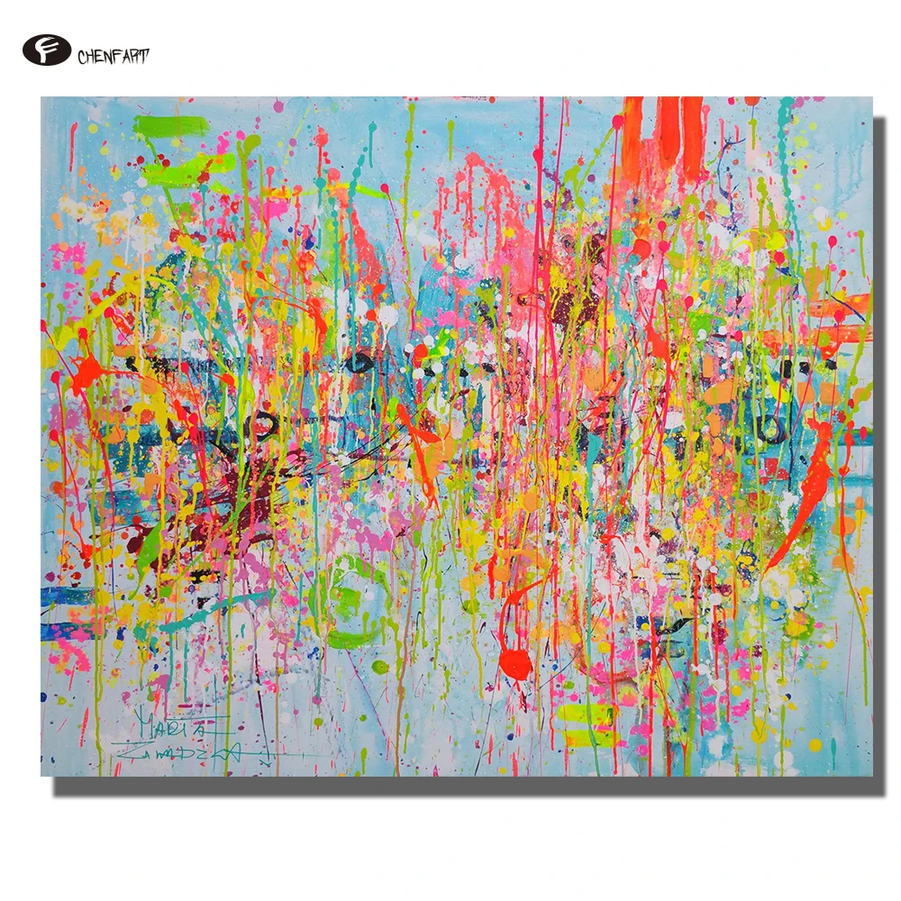 Настенная картина CHENFART на холсте Абстрактная весенняя фотография для спальни