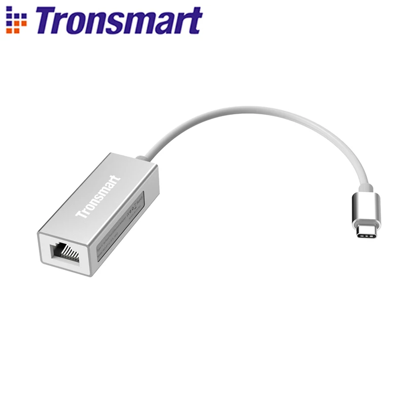 Адаптер Tronsmart CTL01 Type C папа RJ45 USB Трансвертер самый быстрый гигабит для LAN Windows Mac Google