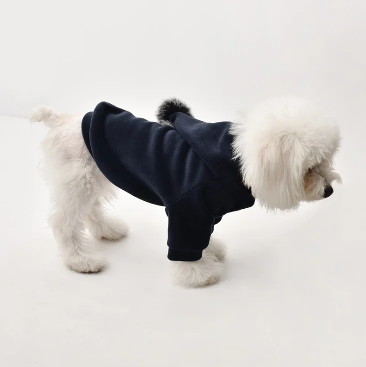 

Small Pet Dog Clothes Coat Jacket Fashion Costume Puppy Thick Winter warm Hooded Thick Cotton Blend