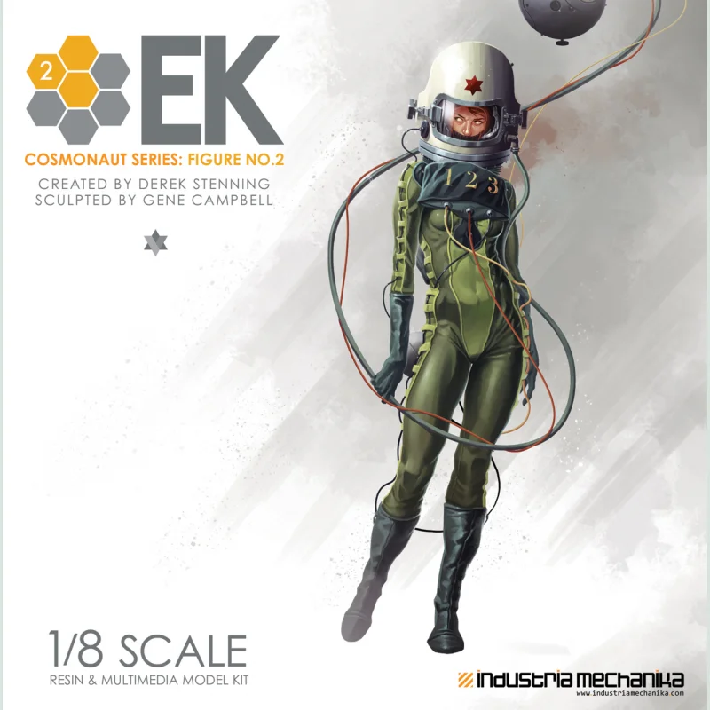 GK гараж Смолы Рисунок 1/8 энтартет КУНСТ космонавт 2 Неокрашенная модель комплект