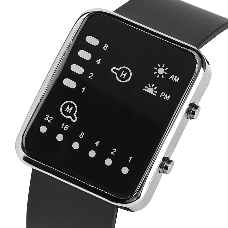 Модные спортивные светодиодные наручные часы мужские авиаторы с нейлоновым