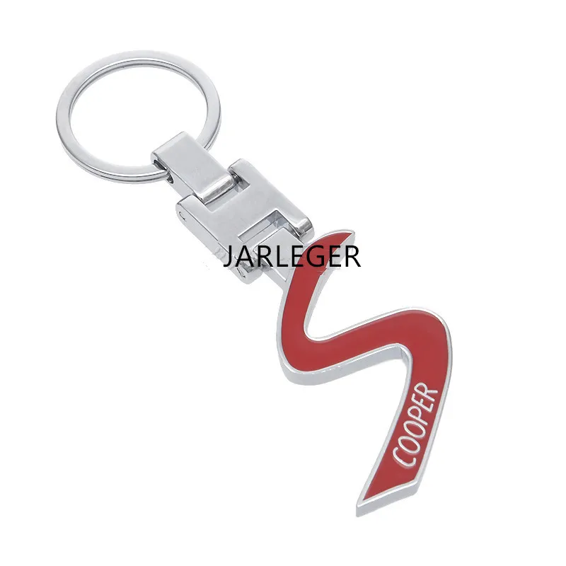 

Fashion Auto Metal Creative Car keychain keyring key chain For Mini BWM Cooper S logo Audi A6 Q4 Lexus Ford Car styling