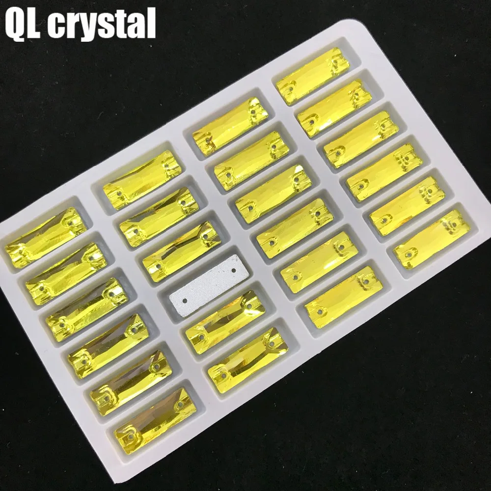 Все размеры лимонно желтые длинные полосы пришитые стразами с плоской задней