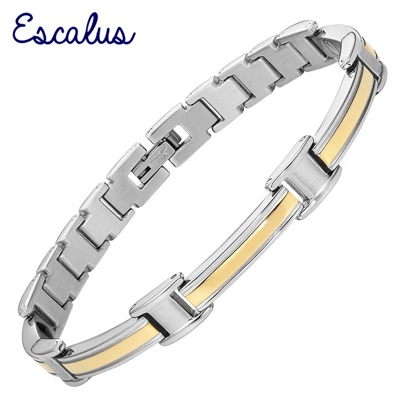 4 в 1 браслет унисекс из нержавеющей стали с отрицательными ионами|gold magnet|bracelet