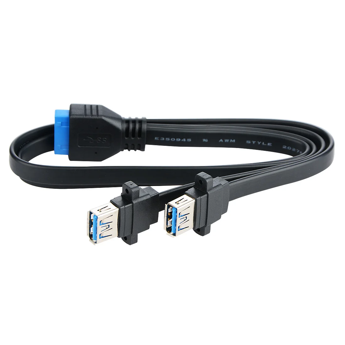 RGEEK на 2 портный Dual Порты и разъёмы USB 3 0 спереди Панель Удлинительный кабель Тип