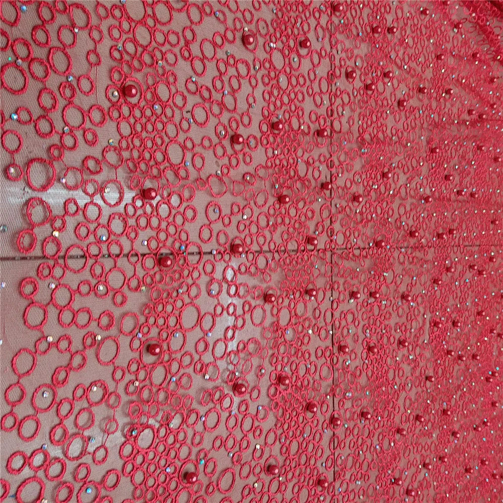 Новый дизайн металлические камни жемчуг Тяжелая вышивка свадебное