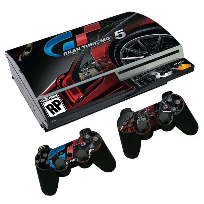 Виниловая наклейка Gran Turismo Sport GT для консоли PS3 Fat PlayStation 3 и контроллеров