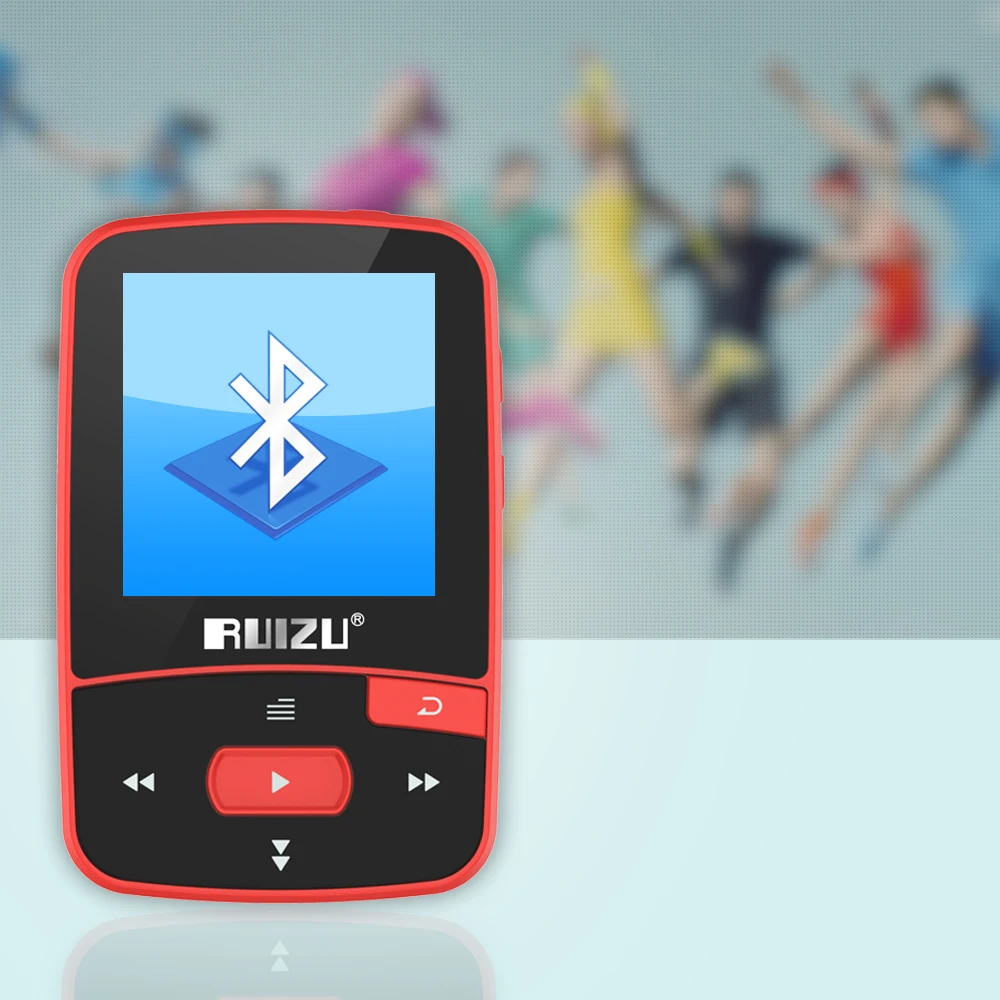 8 ГБ/16 ГБ Mini Bluetooth MP3 музыкальный плеер с клипсой Поддержка SD карты, FM радио, запись, электронная книга, шагомер бесплатным одаренных повязки