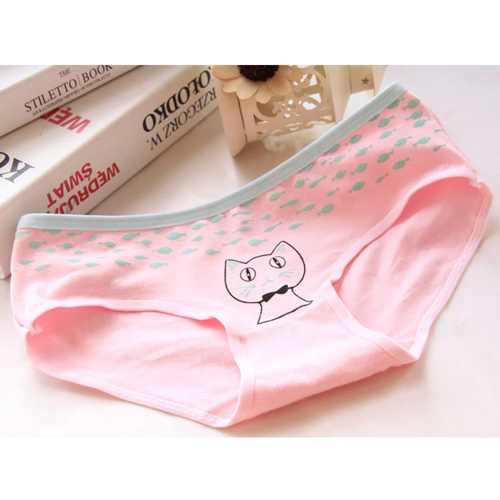 Новая мода 4 шт./лот яркие цвета трусики для девочек мультяшное повседневное