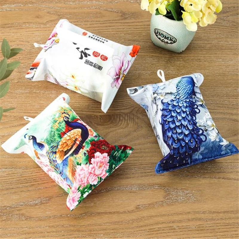 Тканевый чехол для домашнего автомобильного хранения салфеток контейнер