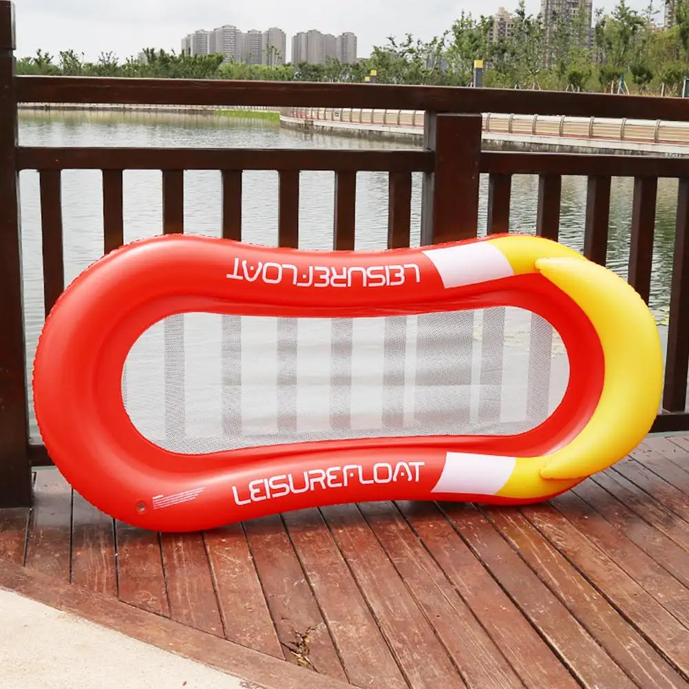 2018 New Inflatable Rafts Swimming Pool Air Lightweight Floating Chair Foldable Compact Portable Dual-Use Backrest | Спорт и