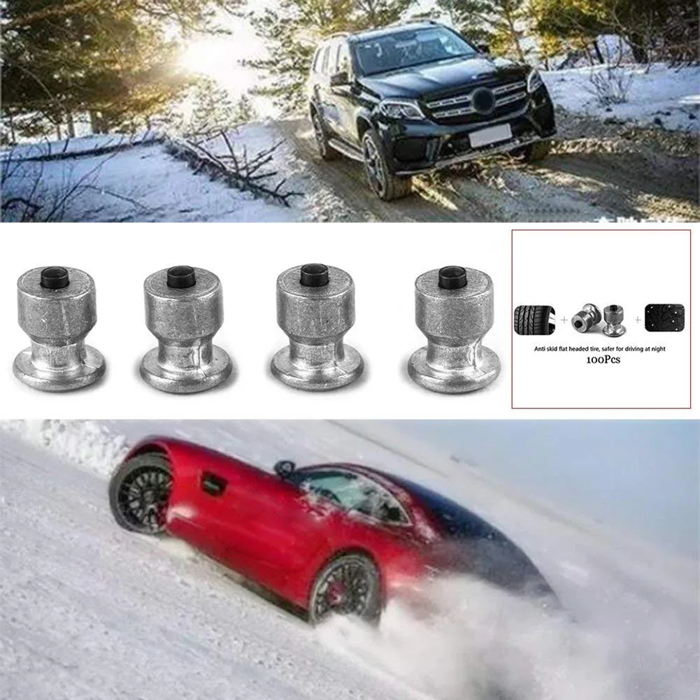 2020 Новые 100 шт шипы для автомобильных шин шурупы скобы противоскользящие рукава