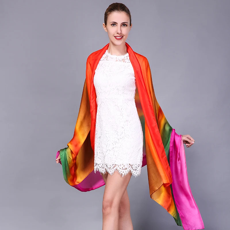 

[FEILEDIS]2017 Art Deco silk scarf beach sunscreen scarf lady multi-purpose decorative shawl FD089