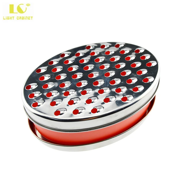 LC Двусторонняя терка для сыра с нескользящие Коробка хранения гаджет