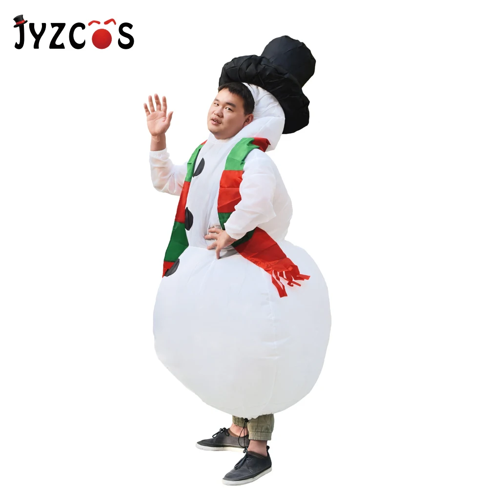 JYZCOS надувной снеговик рождественские костюмы Снеговик Костюм для взрослых
