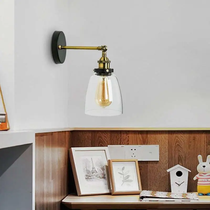 Винтажные светодиодсветодиодный настенные лампы Эдисона в стиле лофт старинные