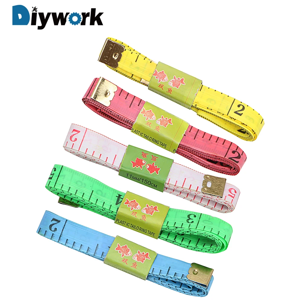 DIYWORK случайный цвет 150 см лента измерительная лента измерительные инструменты метр портативная линейка измерительная линейка швейная линейка портного