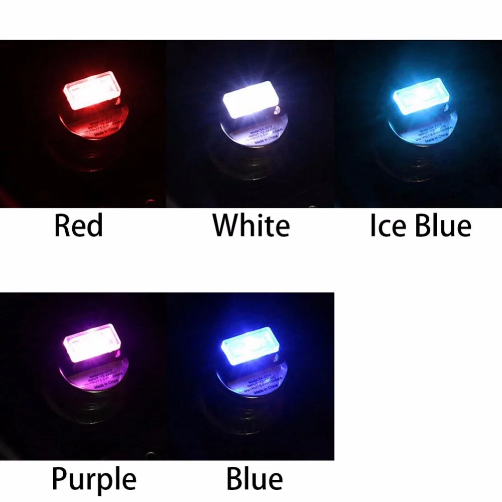 1Pc Car LED Atmosphere Lights w/ USB Sockets Interior Decorative Lamp Emergency Lighting Universal For PC Plug Play #272040 | Автомобили и