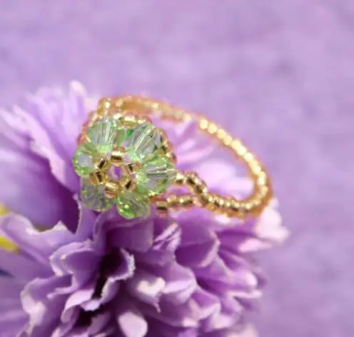 OMH оптовая продажа Буле красная красивая бижутерия ручной работы кристалл кольцо