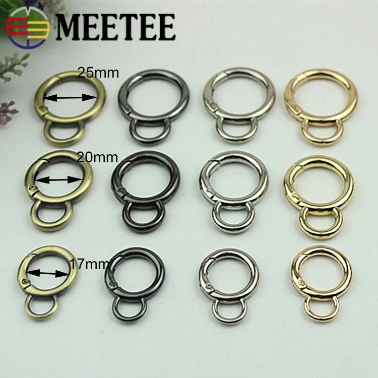 5 шт. уплотнительные кольца Openable металлическая скобы для кошелька крючки Сумочка