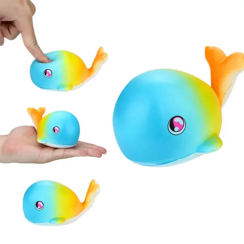 Интеллектуальная игрушка антистресс мягкие Kawaii ароматизированные Мультяшные киты супер медленно поднимающиеся игрушки животных для детей 30S8726