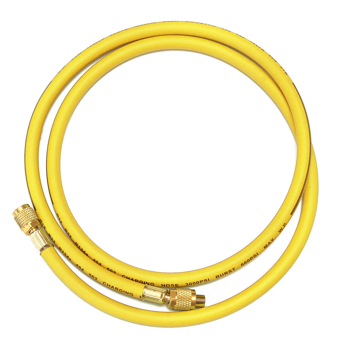 1 шт. R134a R22 R410a холодильные зарядные шланги 1/" SAE женский манометр набор для кондиционера красный/синий/желтый - Цвет: Цвет: желтый