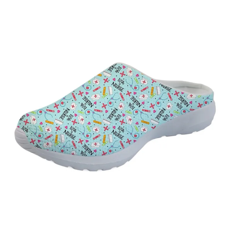 Doginthehole/милые спортивные сандалии с рисунком медсестры; пляжная обувь; коллекция года; шлепанцы; спортивная женская обувь из сетчатого материала; обувь для девочек; кроссовки - Цвет: H10262CA