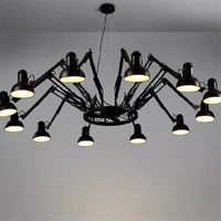691216 lights creative spider diner pendant lights with led bulbs bar studio lamps with remote control free shipping