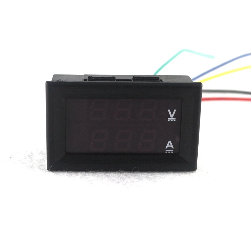 DC 100 в/100A автомобиль светодиодный Электрический Амперметр Вольтметр цифровой