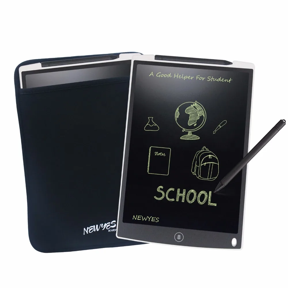 

NEWYES 12inch LCD eWriter Paperless Memo Pad Tablet Writing Drawing Graphics Board Kids Gift eWriter Notepad with Manget + Bag