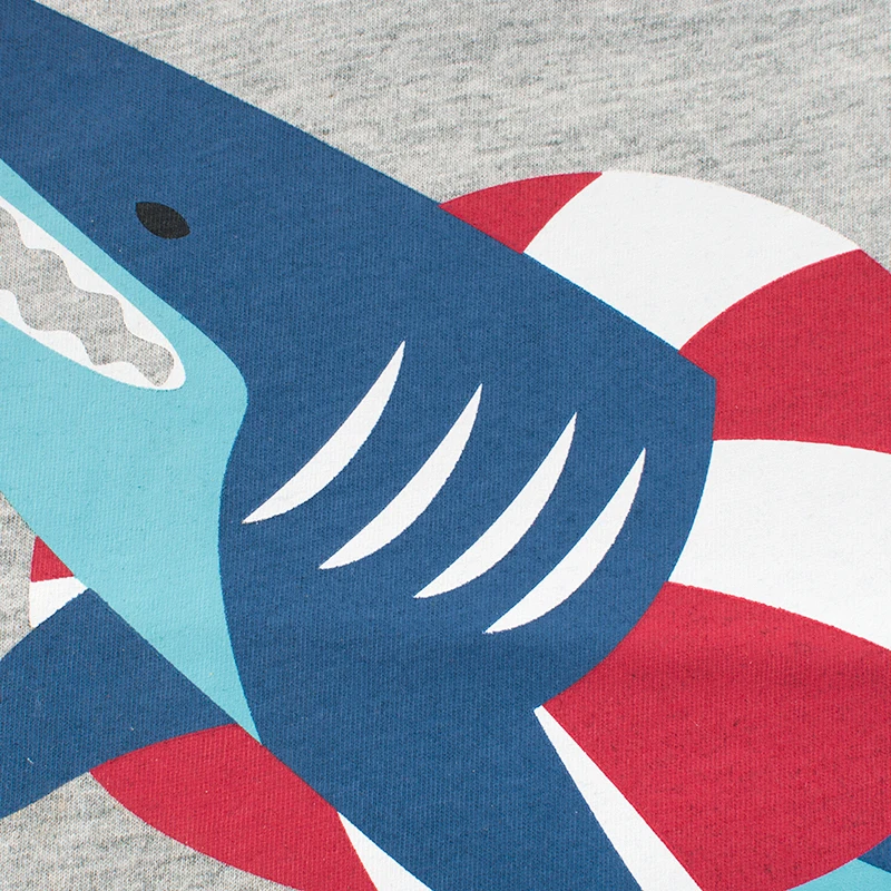 Toddler Boy Clothes Summer Kids Children's Shark T-shirt 2 3 4 5 6 7 8 Years Teens Cotton Tops Tee Baby T Shirts | Детская одежда и