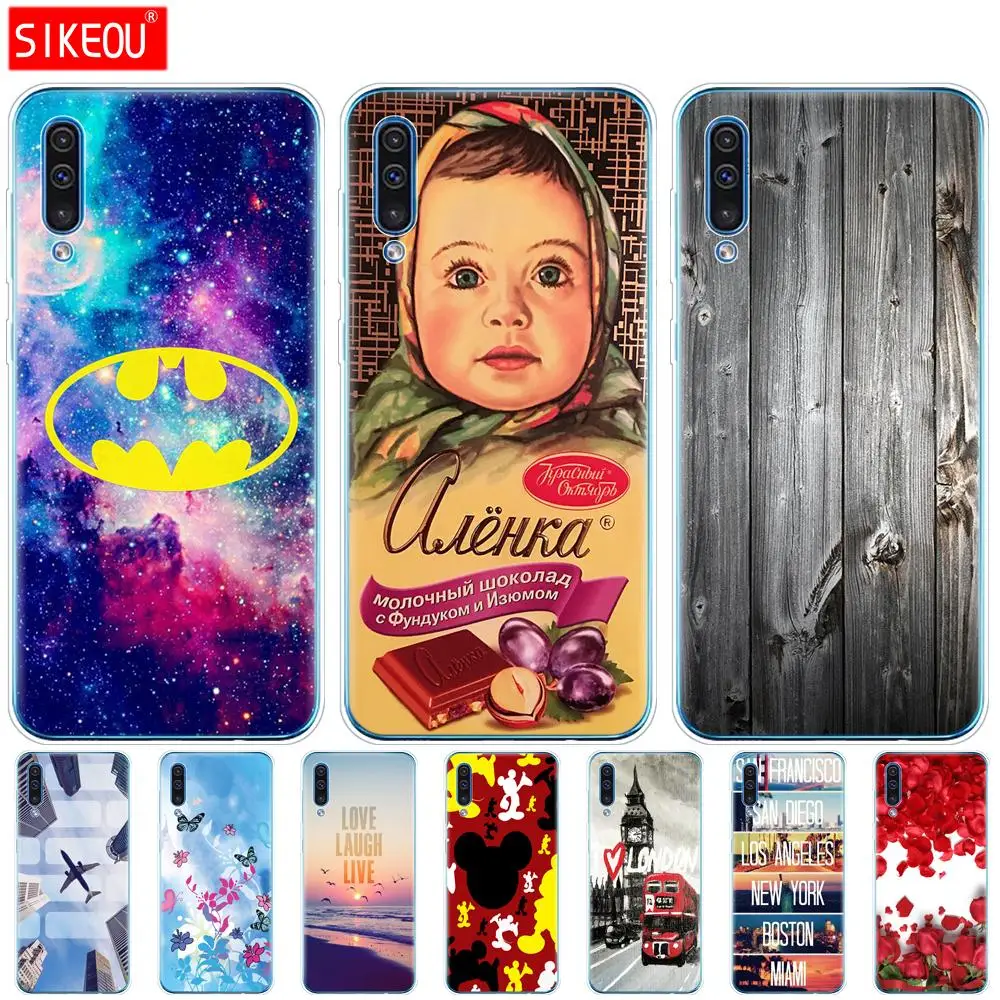 Для samsung Galaxy A50 силиконовый прозрачный Футляр задняя крышка чехол для телефона для samsung A50 A505 A505F SM-A505F мягкий чехол 6,4