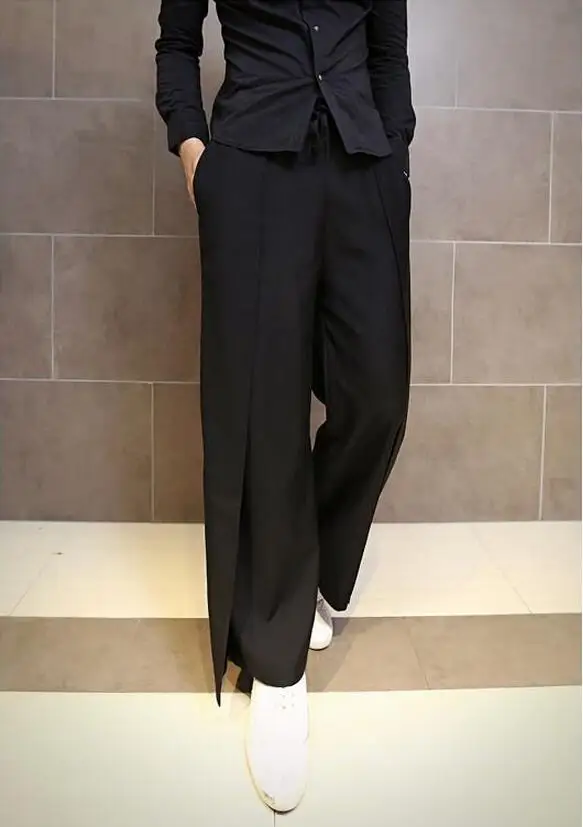 Новинка 2017 Мужская одежда Модные Винтажные индивидуальные широкие брюки