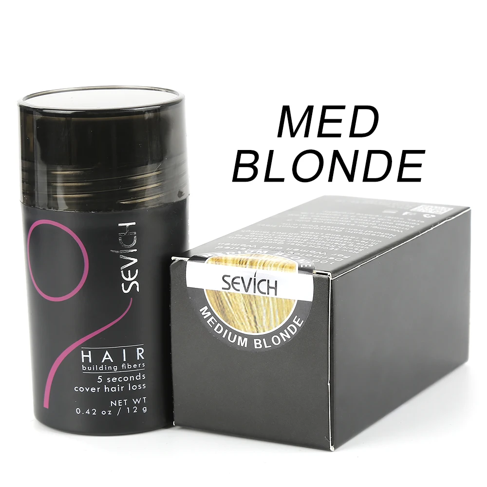 Middle blonde Кератиновое волокно спрей аппликатор лечение выпадения волос волокно волос выпадение порошок утолщение укладки смешивание расширение TSLM1 - Цвет: Middle blonde