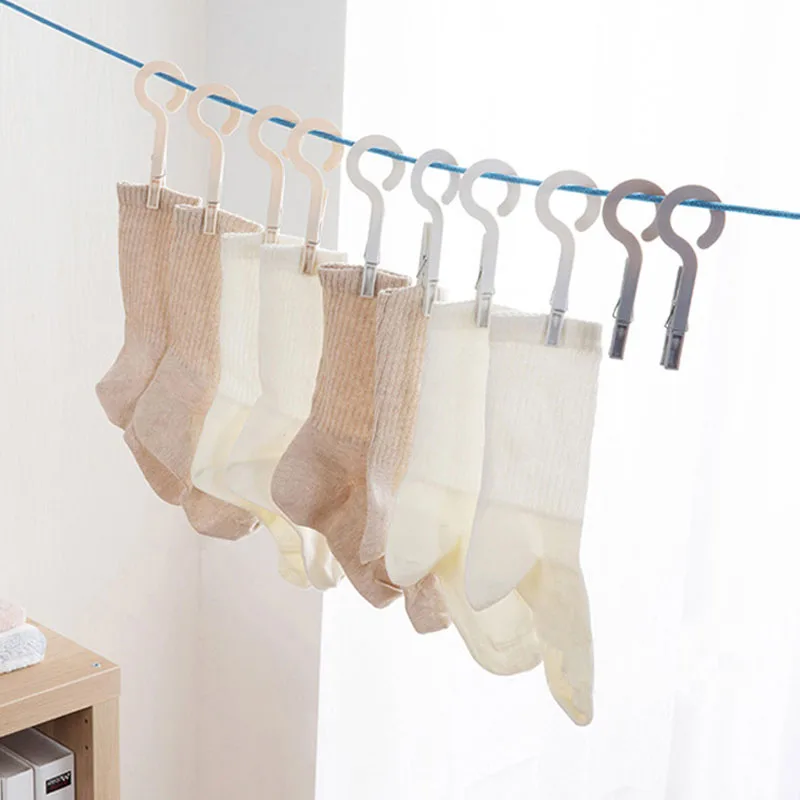 Пластиковые мощные Вешалки Прочные ветрозащитные прищепки 4 шт. вешалка для нижнего белья зажимы многофункциональные прищепки зажимы для белья