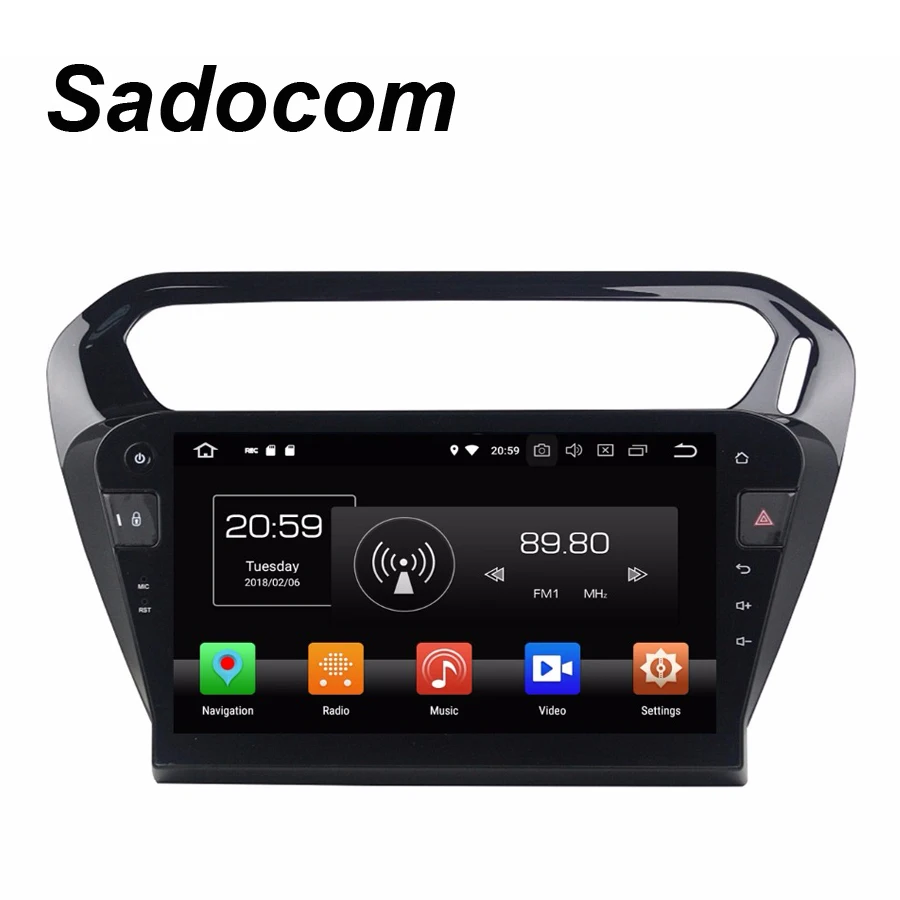 10 1 &quotTDA7851 IPS Android 8 0 для PEUGEOT 301 2013 2016 4 Гб ОЗУ автомобильный DVD плеер GPS Glonass карта