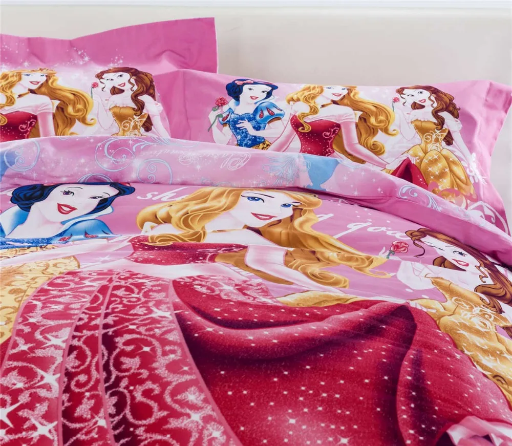 Комплект постельного белья принцессы наволочки для маленьких девочек