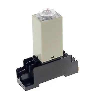 

24VAC Max 10m H3Y-2 Power On 3A Time Delay Relay Solid-State DPDT And Socket