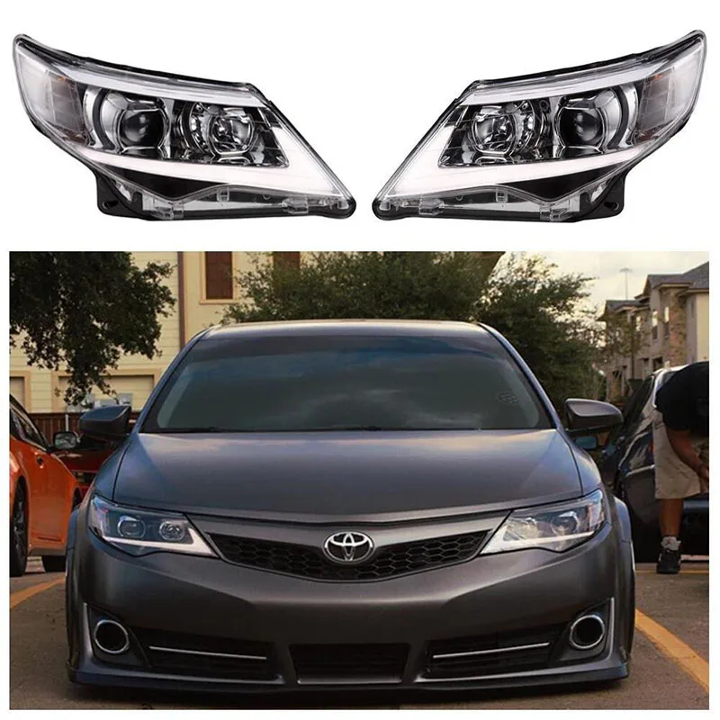 Автомобильный Стайлинг для США Версия toyota camry фары для toyota camry 2012- светодиодный фонарь DRL H7 HID ксенон Низкий Высокий луч
