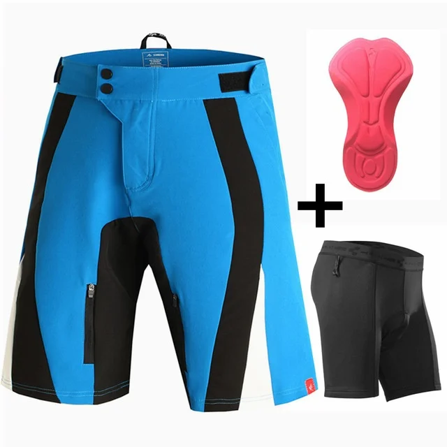2 шт. горные шорты Mtb модные с гелевой прокладкой|Мужские шорты| |